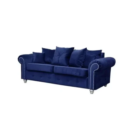 ashwin 3 seater velvet sofa